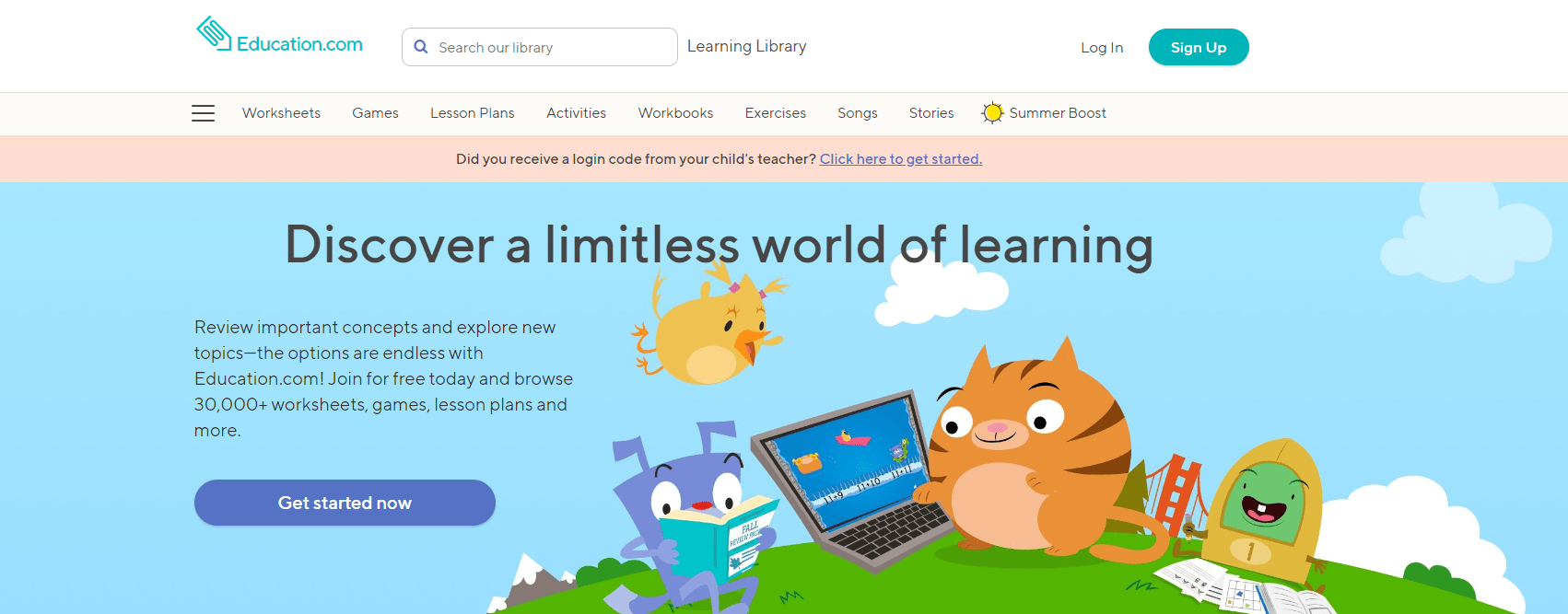 Example of Education website