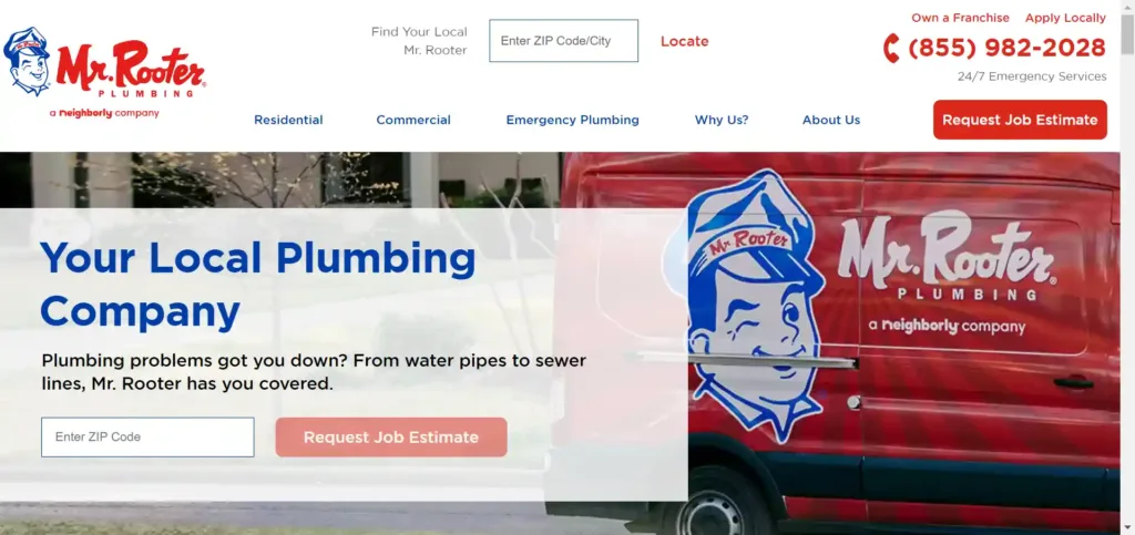Mr. Rooter Plumbing Website