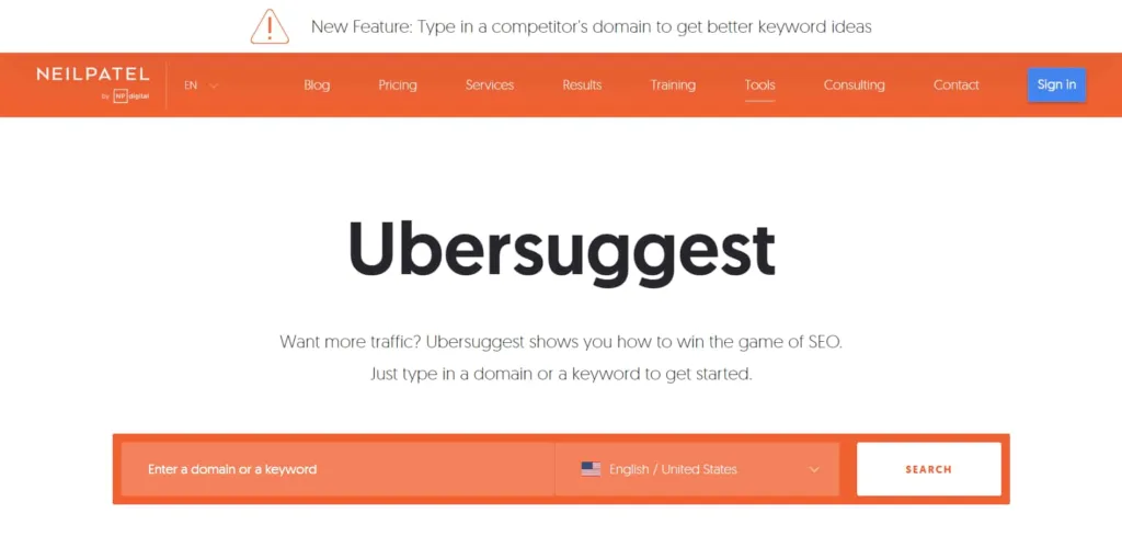 Ubersuggest