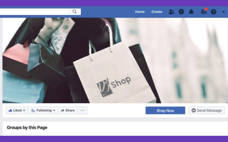 Shop button to access your WooCommerce store