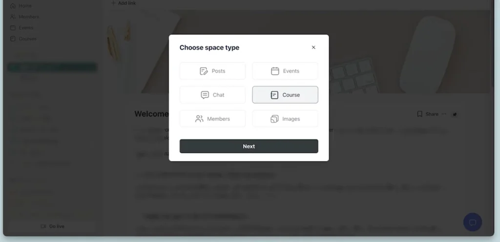 Circle's curriculum  building dashboard